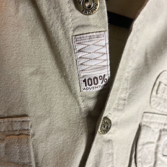 Vintage Camel Trophy Adventure Wear Shirt Men’s Large Collection Safari 90s - Picture 5 of 9